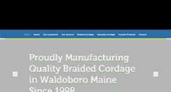 Desktop Screenshot of customcordage.com